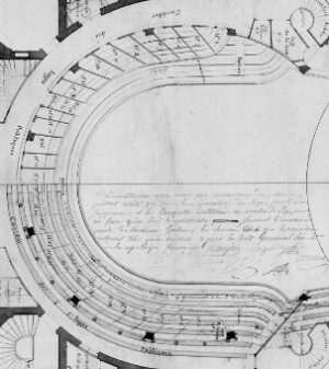 Les loges du balcon transformées en amphithéâtre