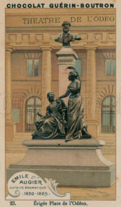 Emile Augier, Auteur Dramatique, 1820-1889, Erigee Place de l'Odeon