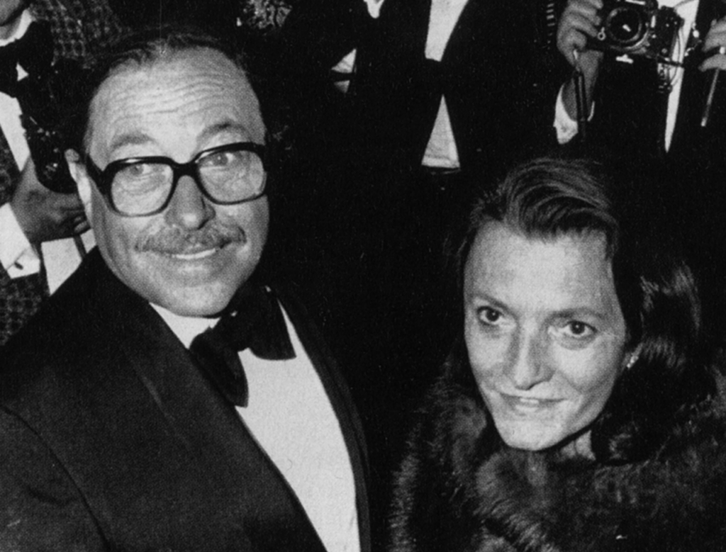 Tennessee Williams avec Maria St. Just, Cannes, 1976
