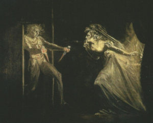 Johann Heinrich Füssli : Lady Macbeth aux poignards, 1812. London Tate Gallery